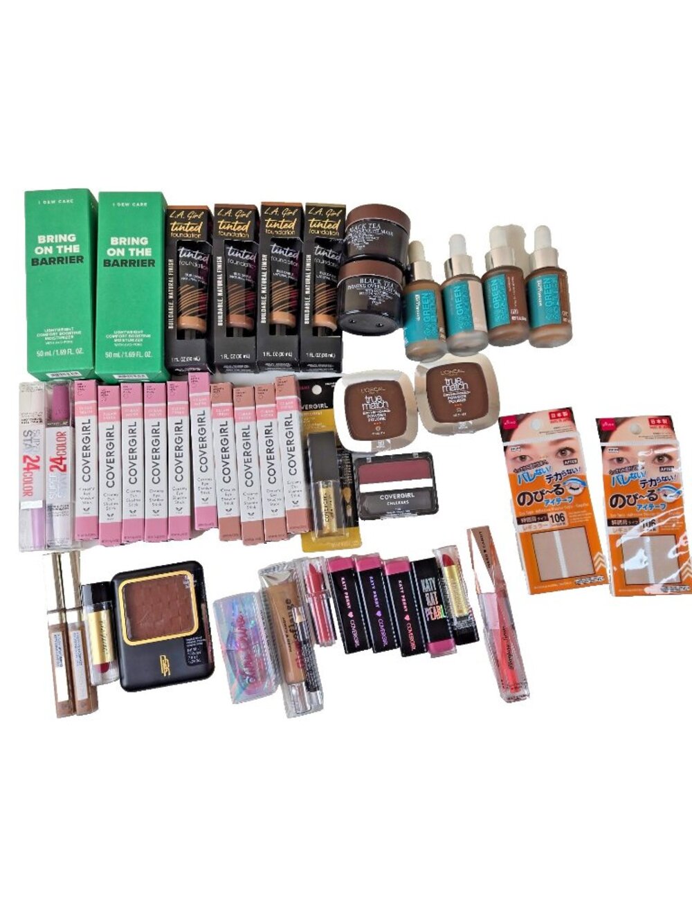 New Makeup Lot 30+ Pcs Beauty Collection CoverGirl Maybelline L'Oreal and more